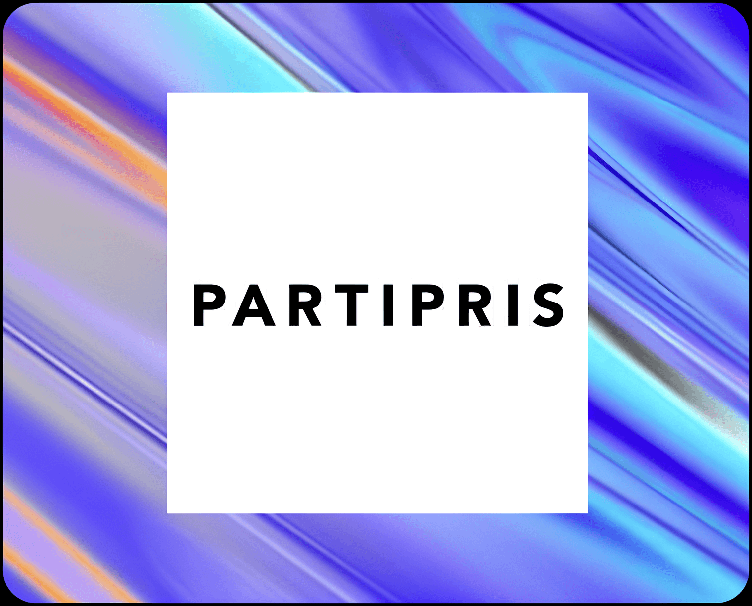 Parti Pris, identité visuelle iridescente de l'agence